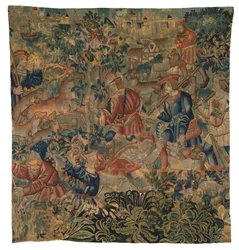 Tapestry Depicting Hunting Scenes, Possibly from Tournai, c.1500