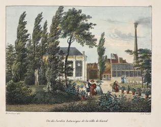 Vue du Jardin Botanique de la Ville de Gand