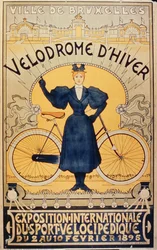 Winter Cycle Racing Track, International Exhibition of Velocipede Sports, Brussels, 2-10 February 1895