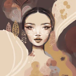 Bohemian Woman Portrait
