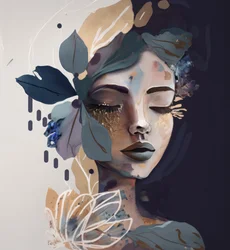 Dreamy Floral Portrait