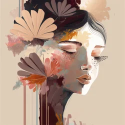 Dreamy Flower Portrait