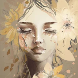 Ethereal Floral Portrait