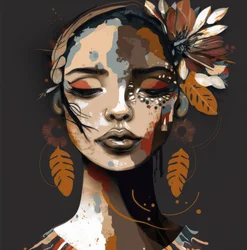 Portrait of a Woman with Closed Eyes