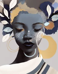 Portrait of a Woman with a Serene Expression