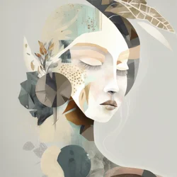 Serene Abstract Woman