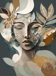 Serene Floral Woman