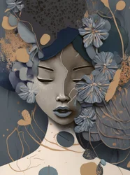 Serene Floral Woman