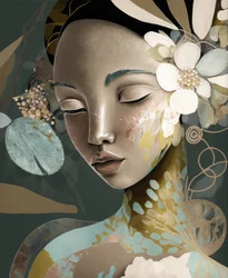 Serene Floral Woman