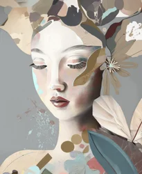 Serene Floral Woman