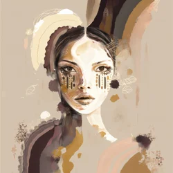 Serene Tribal Portrait