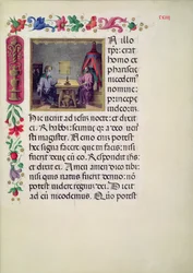 Christ and Nicodemus from the Evangelarium of Santa Giustina