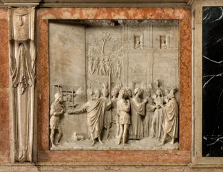 Crypt, Ark of Saints Marcellinus and Peter Exorcist, Saint Peter frees Pauline of the Demon