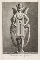 Masquerade in the Greek Style: Grenadier in the Greek Style (Plate 3)