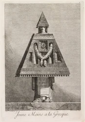 Mascarade à la Grecque: Jeune moine à la Grecque Plate 9, 1771