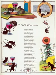 The Town Mouse and the Country Mouse, illustration from 