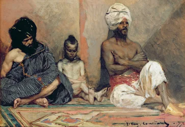 Seated Arabs, 1877