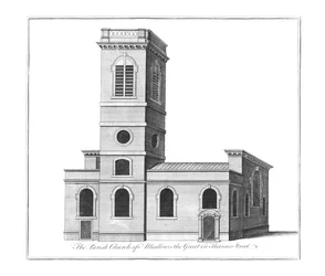 The Parish Church of Alhallows the Great in Thames Street, c1772