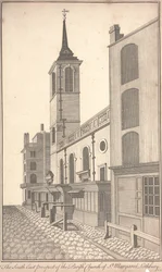 The South East Prospect of the Parish Church of St. Margaret Lothbury (detail)