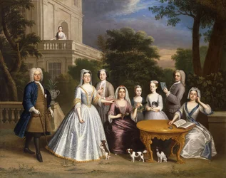 Group Portrait of a Family, in the Grounds of a Country House