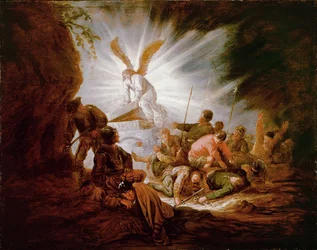 The angel opens Christ