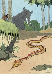 The snake in the Garden of Eden