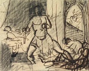 Study of Figures in a Dramatic Scene