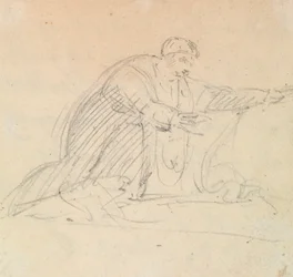 Study of a Man on His Knees
