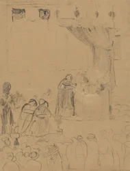 Study of a Religious Ceremony Scene
