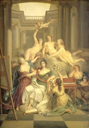 Frederika Sophia Wilhelmina of Prussia in the Temple of the Arts