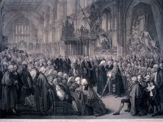 Inauguration of Lord Mayor Nathaniel Newnham, London