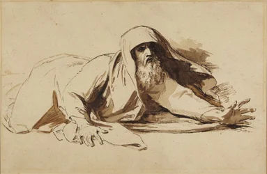 King David Rising after the Death of His Child
