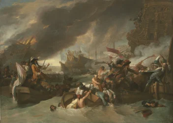 The Battle of La Hogue, c.1778