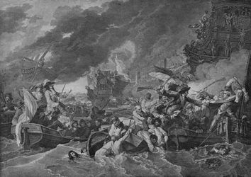 The Battle of La Hogue, c1781