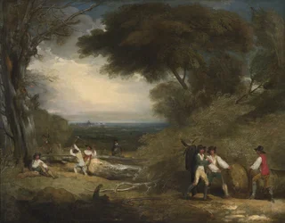 Woodcutters in Windsor Park