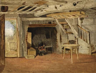 Study of a Cottage Interior