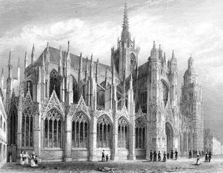 Evreux Cathedral, Evreux, France, 1836