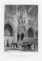 The Bishops Throne, Exeter Cathedral, Devon, c1836-c1842