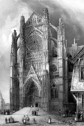 The south transept of Beauvais Cathedral, France, 1836