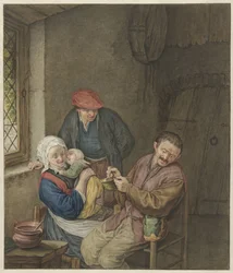 Peasant Family in Interior