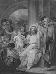 Little Children Brought to Christ, St Mark 10, Verse 13-17