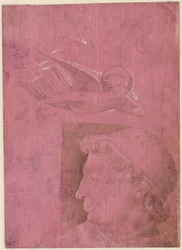 Head of a Man, Two Studies of a Woman