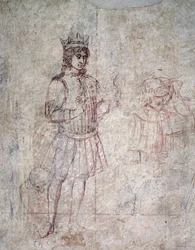 Adoration of the Magi (detail of sinopia)