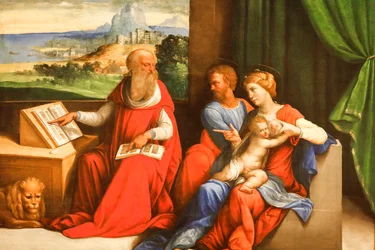 The Holy Family with St. Jerome