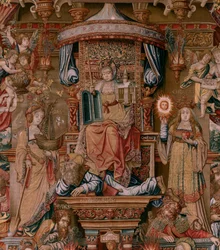 Series The Honours. Faith. First tapestry in the series. Ca 1550.