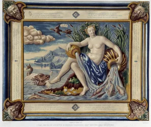 The Water (or Vessel) - Bas-relief, in 