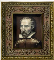 Portrait of Bernard Palissy, executed in earthenware by himself - in 