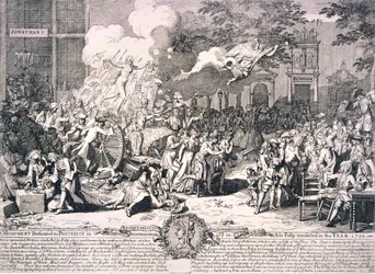 A monument dedicated to posterity in commemoration of ye incredible folly transacted in ... 1720