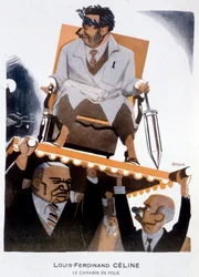 Cartoon by Louis-Ferdinand Celine - Illustration by Bernard Becan in 