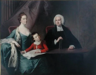 Portrait of Rev. John Fountayne of Melton-on-the-Hill, his Wife, Ann and their Son, Thomas, early 1760s